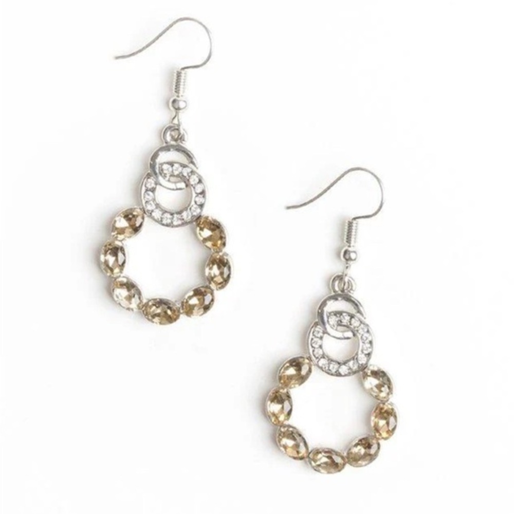 🫶🏻 Paparazzi Diamond Deluxe Brown Earrings